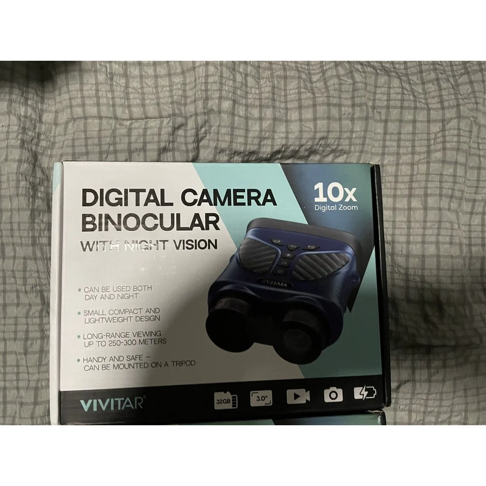 Digital Camera Binocular w/Night Vision 10x Digital Zoom 40m Picture Vivitar